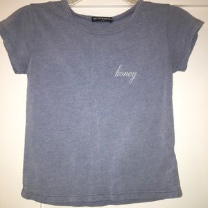 Blue “honey” Brandy Melville Tshirt